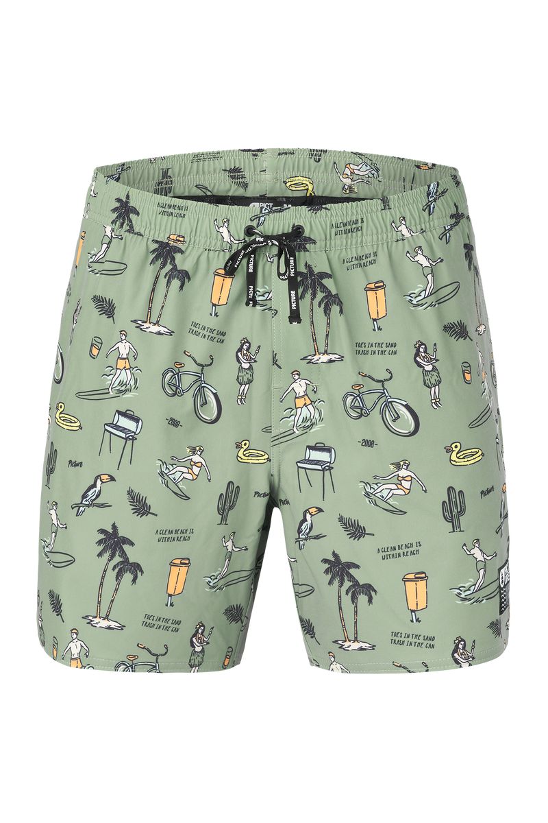 Picture Organic Piau 15 Brds Men's Boardshorts Green | DQP-930264