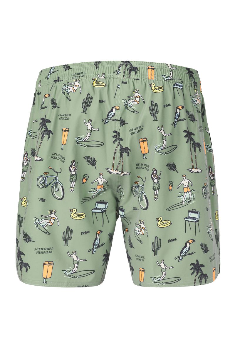 Picture Organic Piau 15 Brds Men's Boardshorts Green | DQP-930264