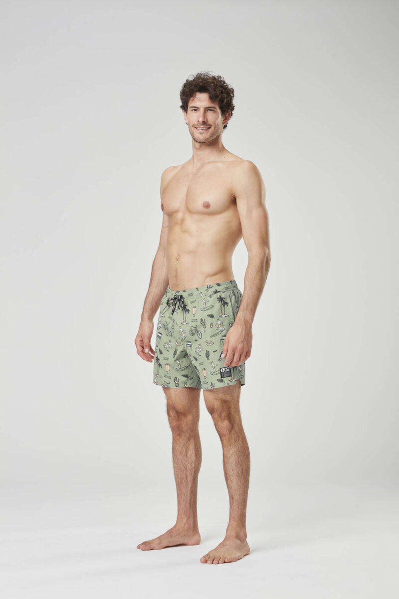 Picture Organic Piau 15 Brds Men's Boardshorts Green | DQP-930264