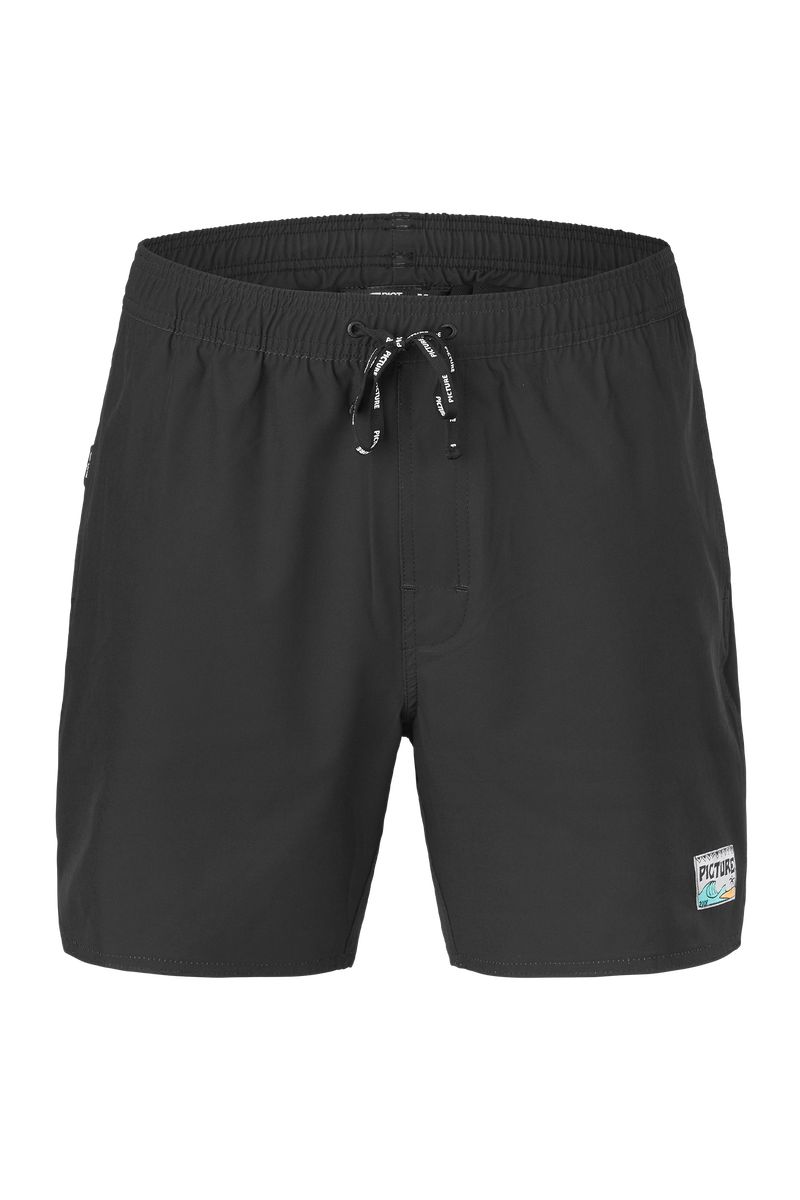 Picture Organic Piau Solid 15 Brds Men's Boardshorts Black | UOQ-341527