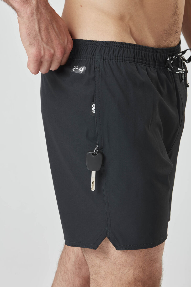 Picture Organic Piau Solid 15 Brds Men's Boardshorts Black | UOQ-341527