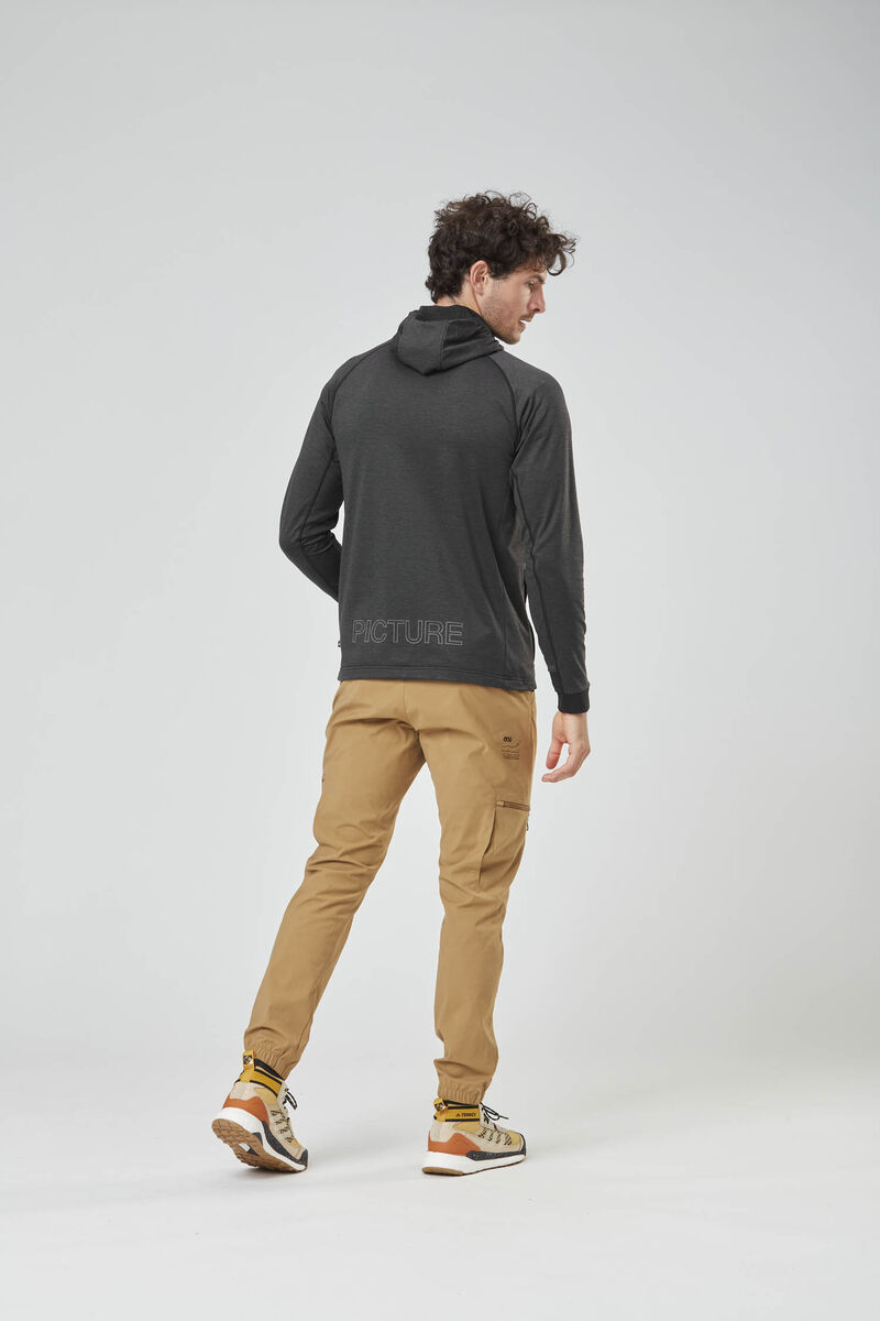 Picture Organic Shari Fz Tech Men's Hoodie Black | GTW-305427