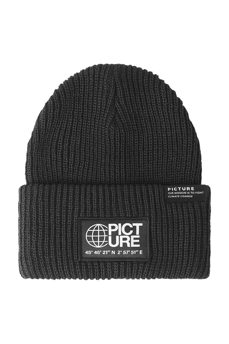 Picture Organic Skalavik Men\'s Beanie Black | GFO-496520