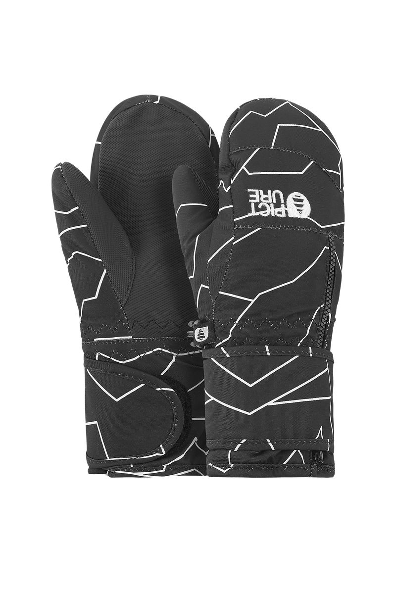 Picture Organic Snowy Kids' Gloves Black | OGA-536218