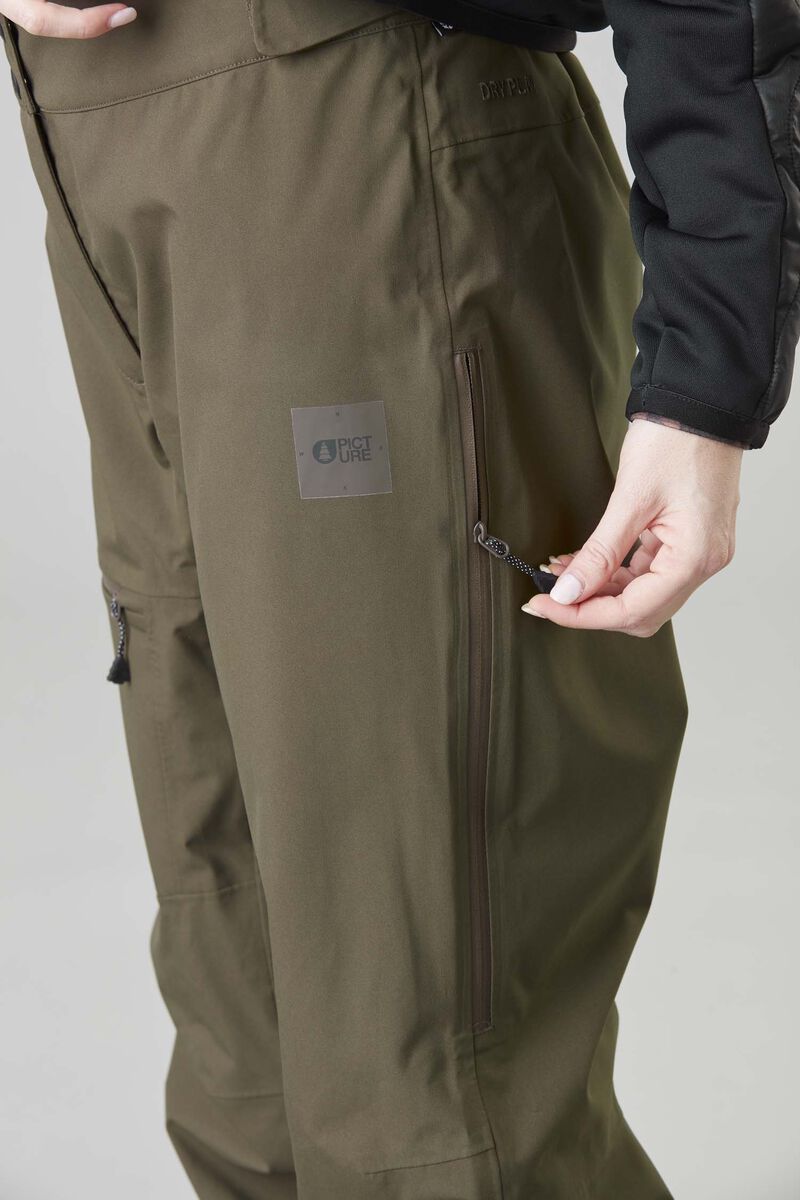 Picture Organic Sylva 3l Women's Snow Pants Dark Green | AER-046358