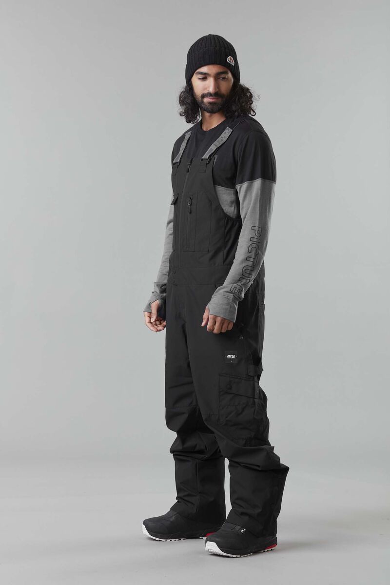 Picture Organic Testy Bib Men's Snow Pants Black | VPD-190257