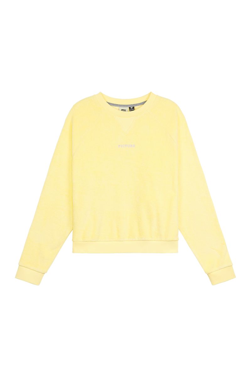 Picture Organic Tiloma Crew Women's Sweaters Yellow | BSJ-680315