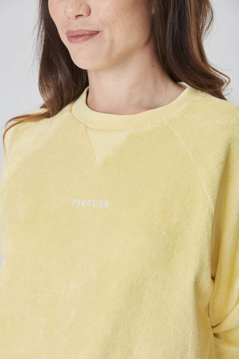 Picture Organic Tiloma Crew Women's Sweaters Yellow | BSJ-680315