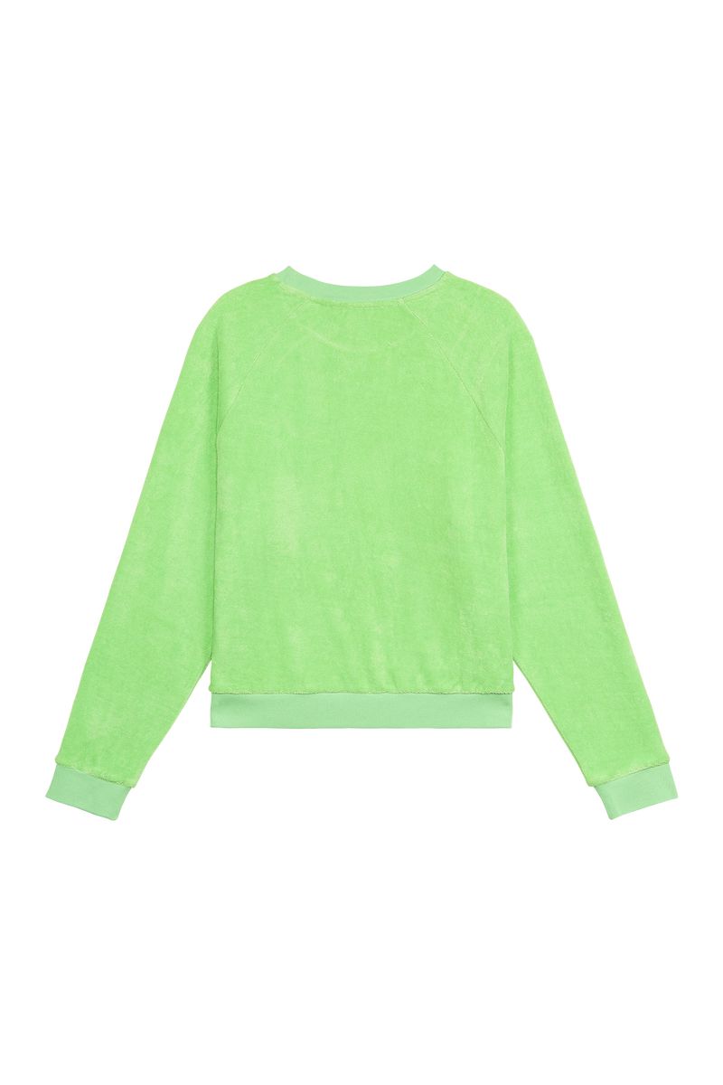 Picture Organic Tiloma Crew Women's Sweaters Green | YNX-708126