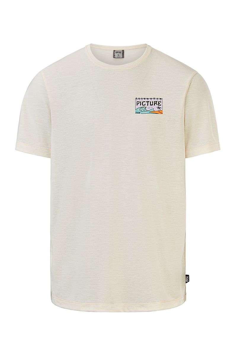 Picture Organic Timont Ss Surf Men's T Shirts White | ZGH-814072