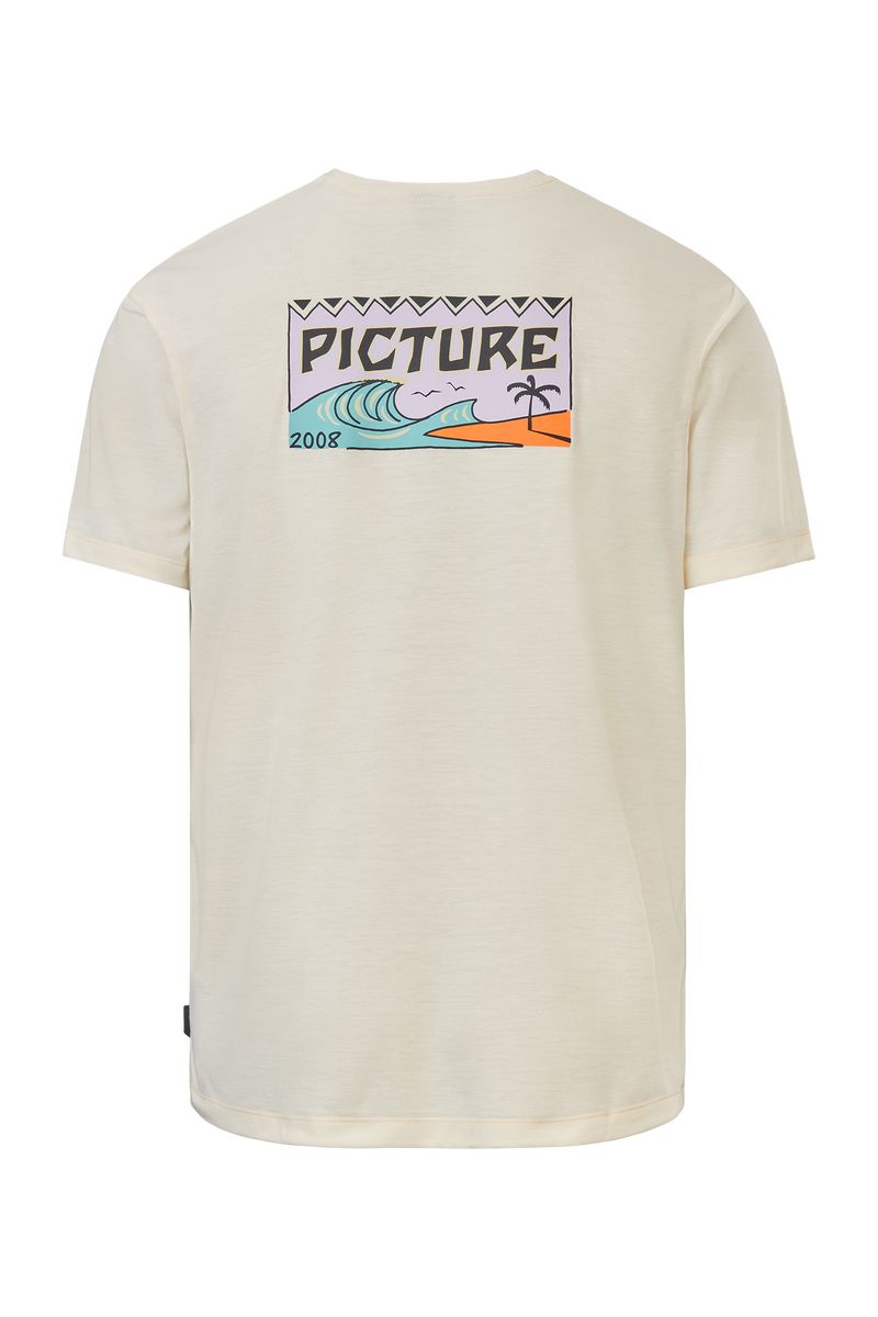 Picture Organic Timont Ss Surf Men's T Shirts White | ZGH-814072