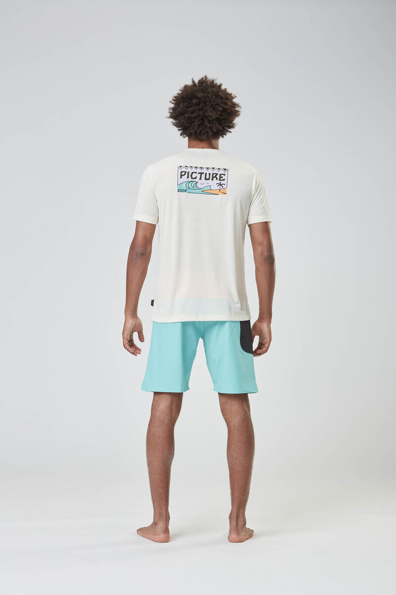 Picture Organic Timont Ss Surf Men's T Shirts White | ZGH-814072