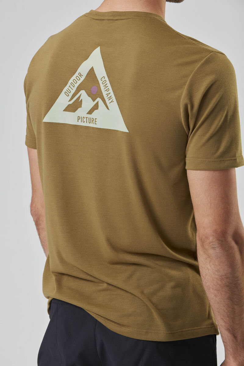 Picture Organic Timont Ss Urban Tech Men's T Shirts Gold | HNW-975624