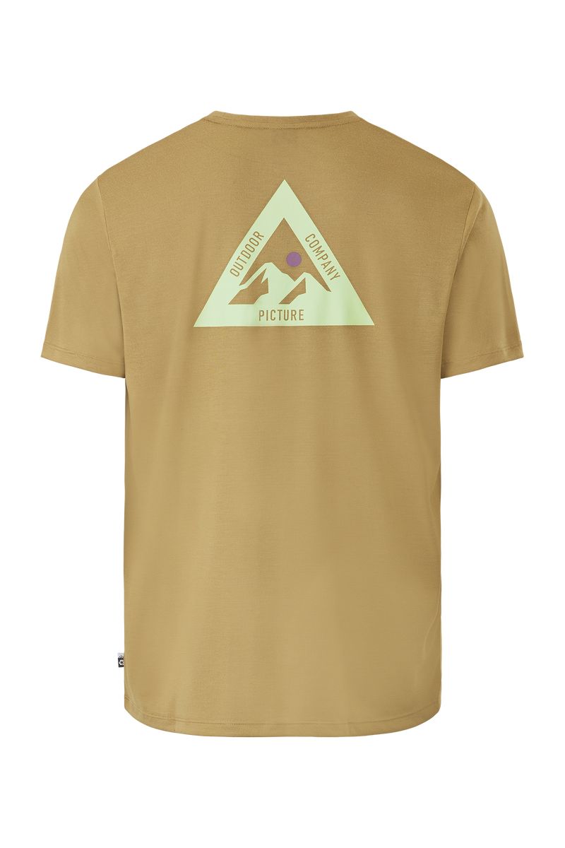 Picture Organic Timont Ss Urban Tech Men's T Shirts Gold | HNW-975624