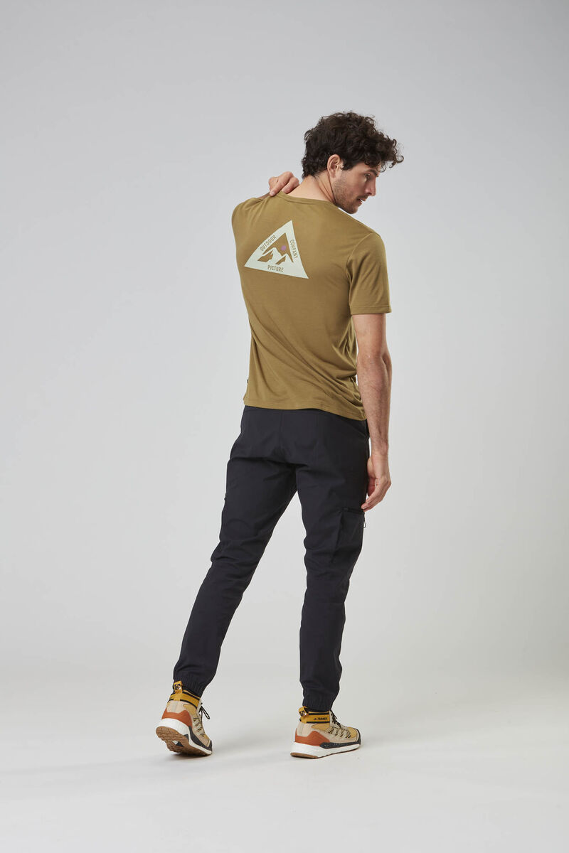 Picture Organic Timont Ss Urban Tech Men's T Shirts Gold | HNW-975624