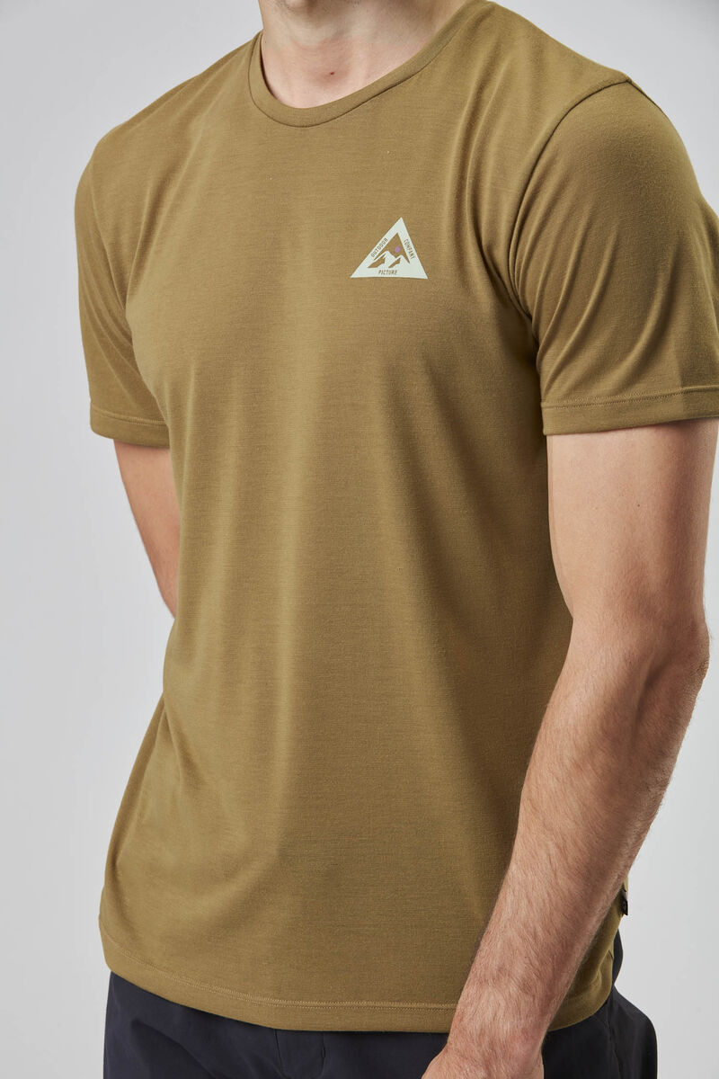 Picture Organic Timont Ss Urban Tech Men's T Shirts Gold | HNW-975624