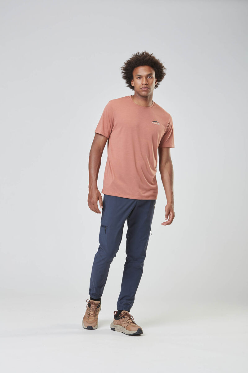 Picture Organic Timont Ss Urban Tech Men's T Shirts light Pink | XSY-609387