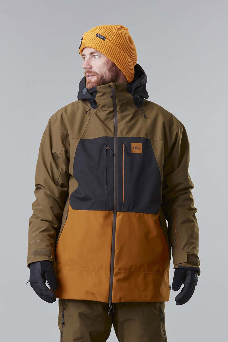 Picture Organic Track Men's Snow Jackets Brown | QRE-876290