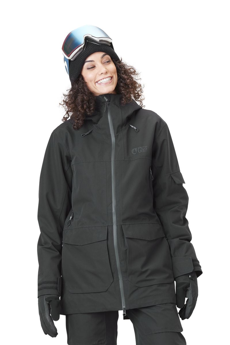 Picture Organic U16 Women's Snow Jackets Black | ODE-576031