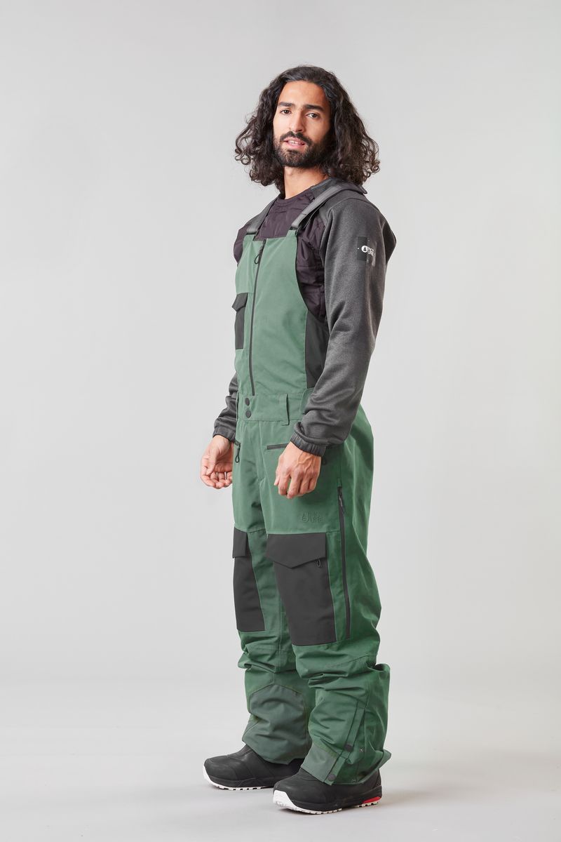 Picture Organic U77 Bib Men's Snow Pants Green | ZEQ-869473