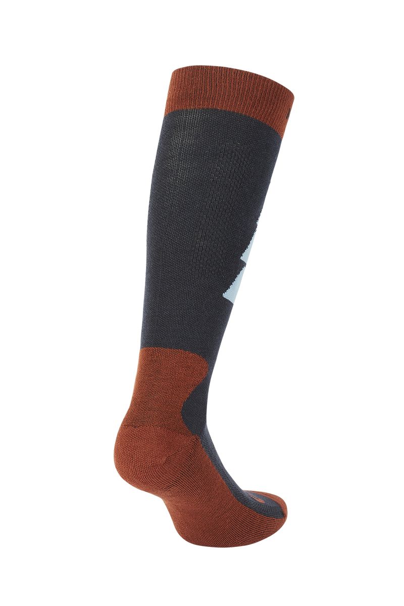 Picture Organic Wooling Ski Men's Socks Blue Brown | NEH-015479