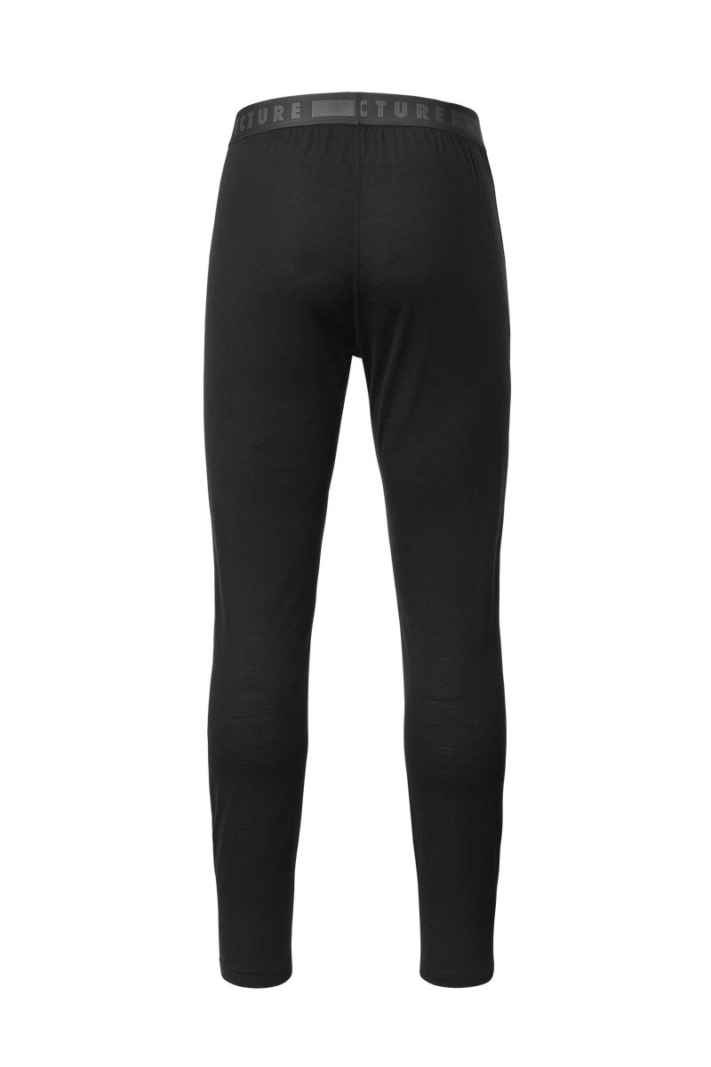 Picture Organic Yilan Merino Men's Base Layer Pants Black | XNH-789306