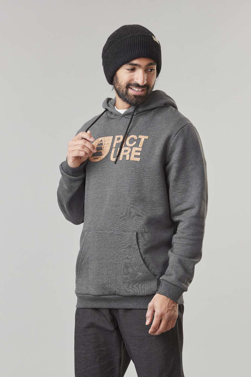 Picture Organic Basement Cork Men's Hoodie Dark Grey | FRG-290754