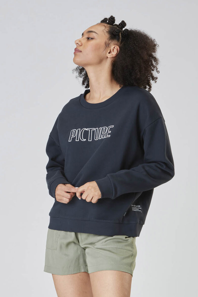 Picture Organic Basement Crew W Women's Sweaters Dark Blue | GDK-964180