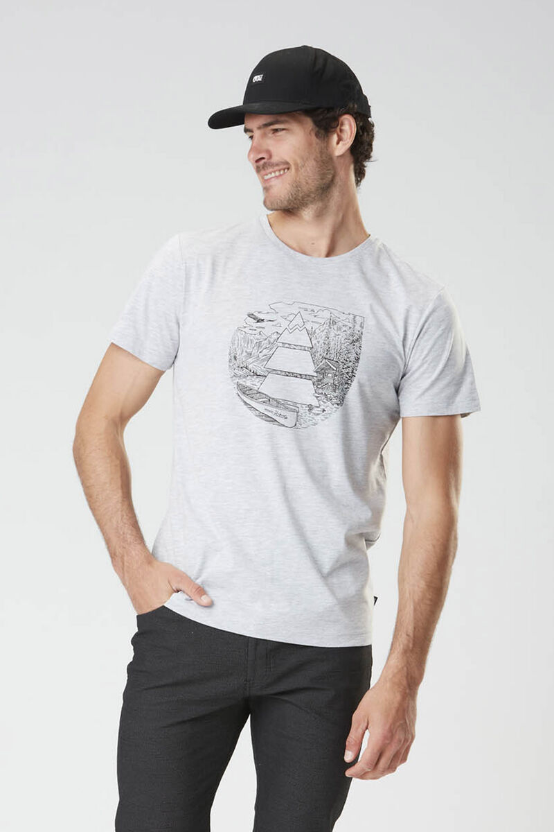 Picture Organic Basement Pumalip Men's T Shirts Grey | DNJ-986015