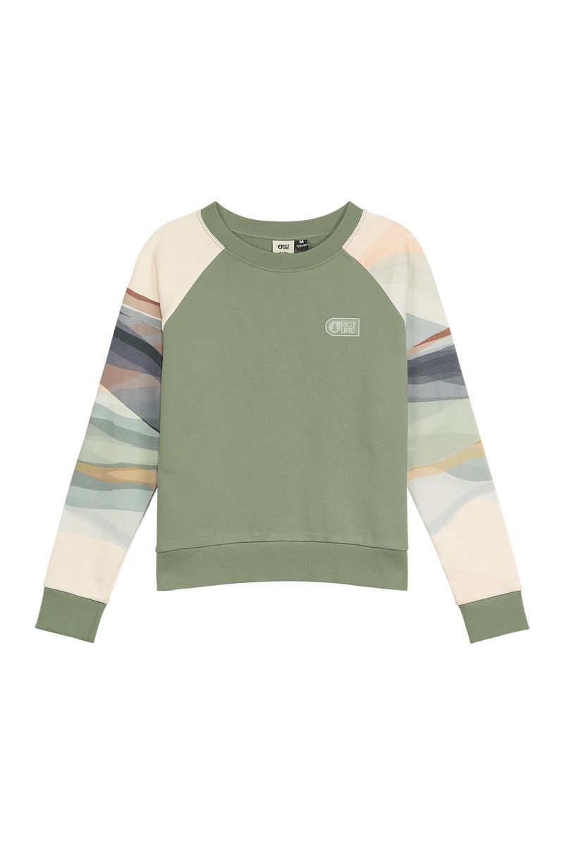 Picture Organic Blayr Crew Women's Sweaters Green | ROZ-074593