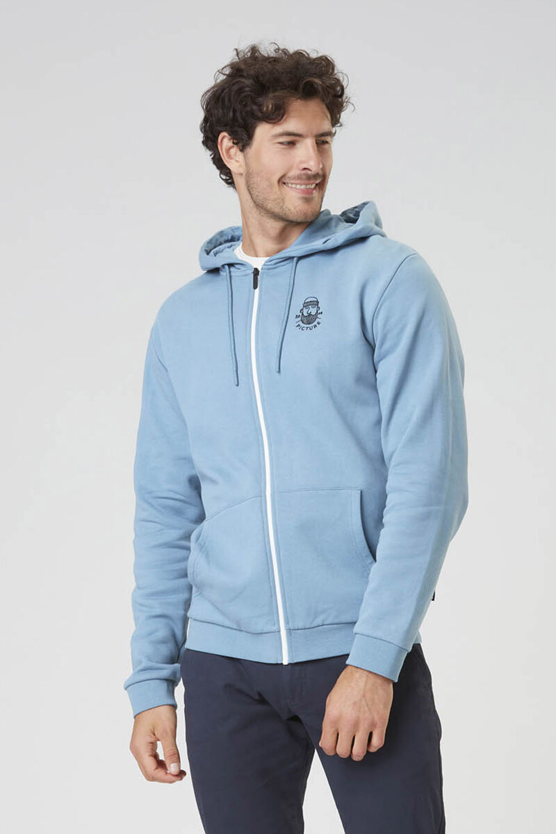 Picture Organic Chewko Zip Men's Hoodie Blue | AFP-728914