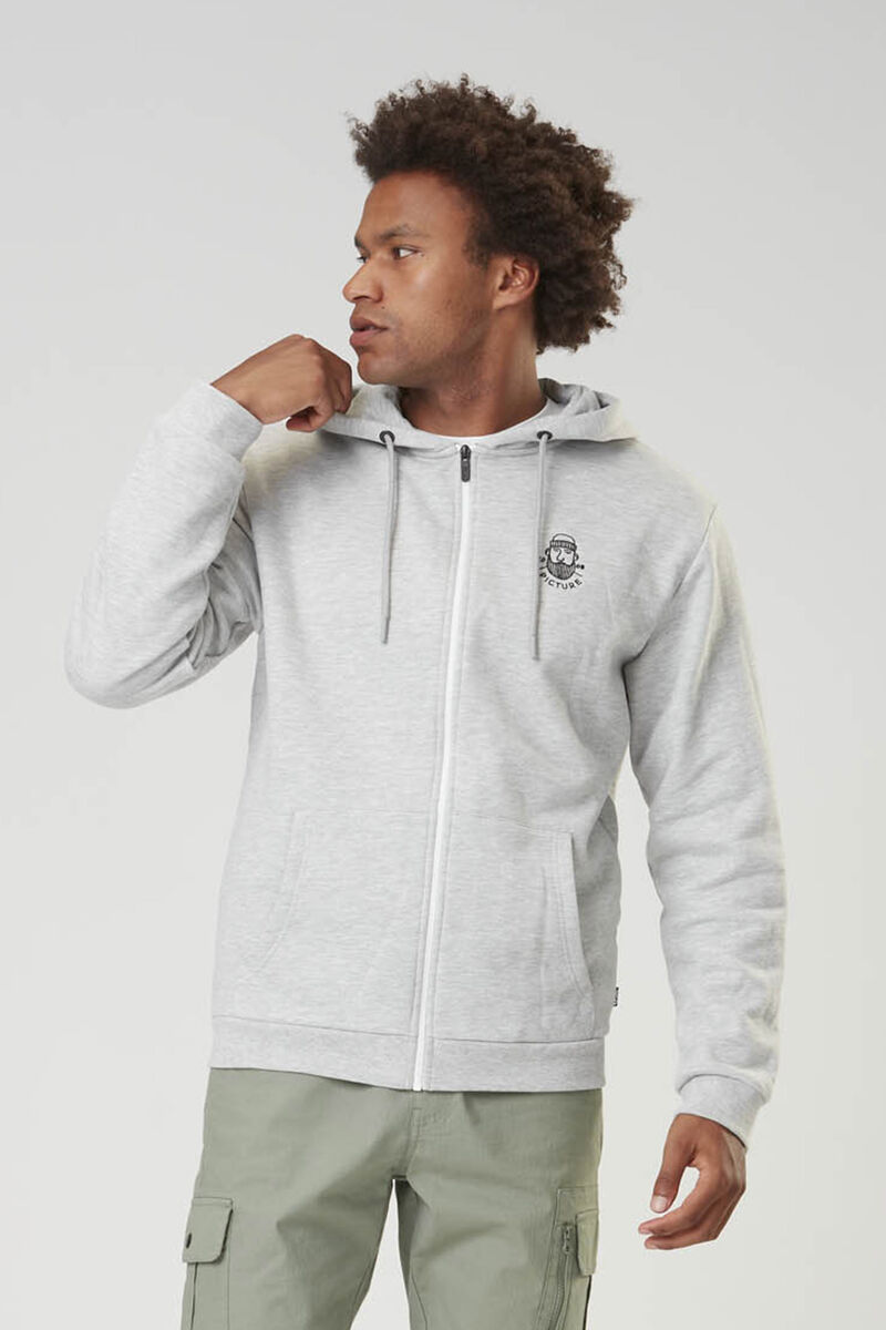 Picture Organic Chewko Zip Men's Hoodie Grey | YZE-190287