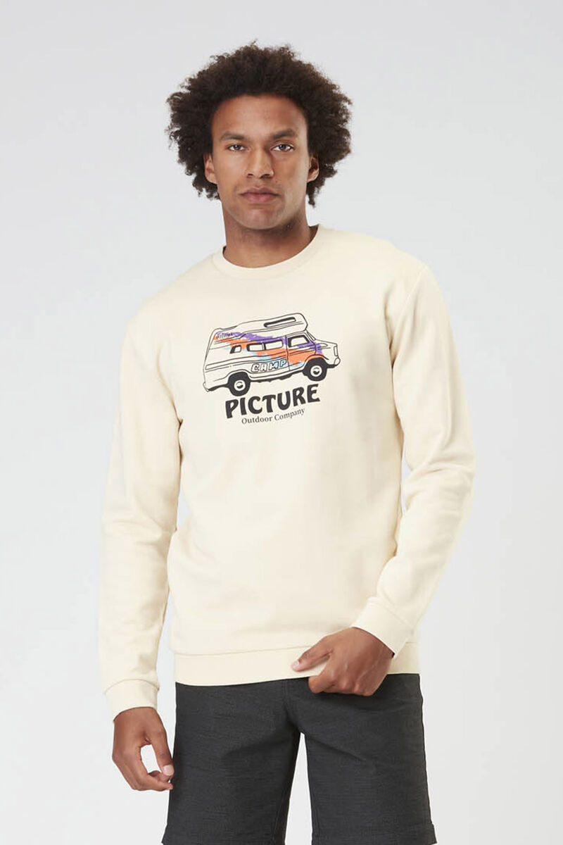 Picture Organic Custom Van Crew Men's Sweaters Grey | CAT-754813