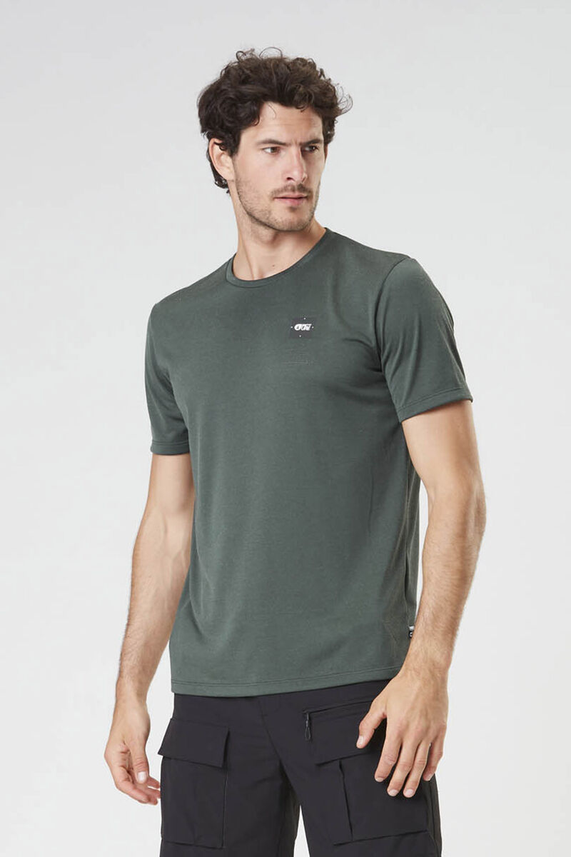 Picture Organic Dephi Tech Men's T Shirts Green | MFT-684719