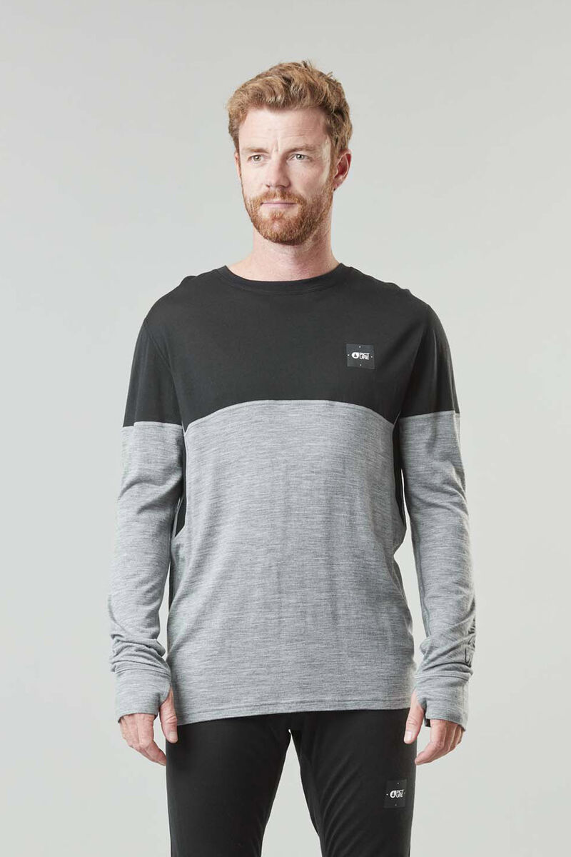 Picture Organic Eaton Merino Men's Base Layers Tops Grey | DGI-657832