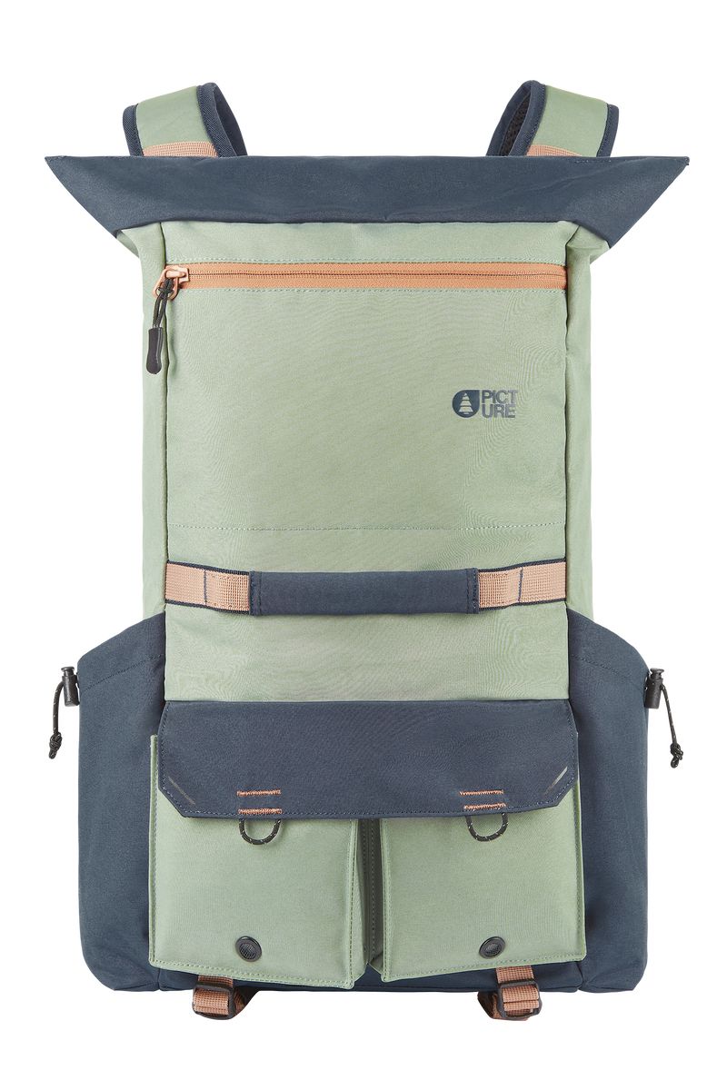 Picture Organic Grounds 18 Women's Backpacks Green Dark Blue | UJT-821543