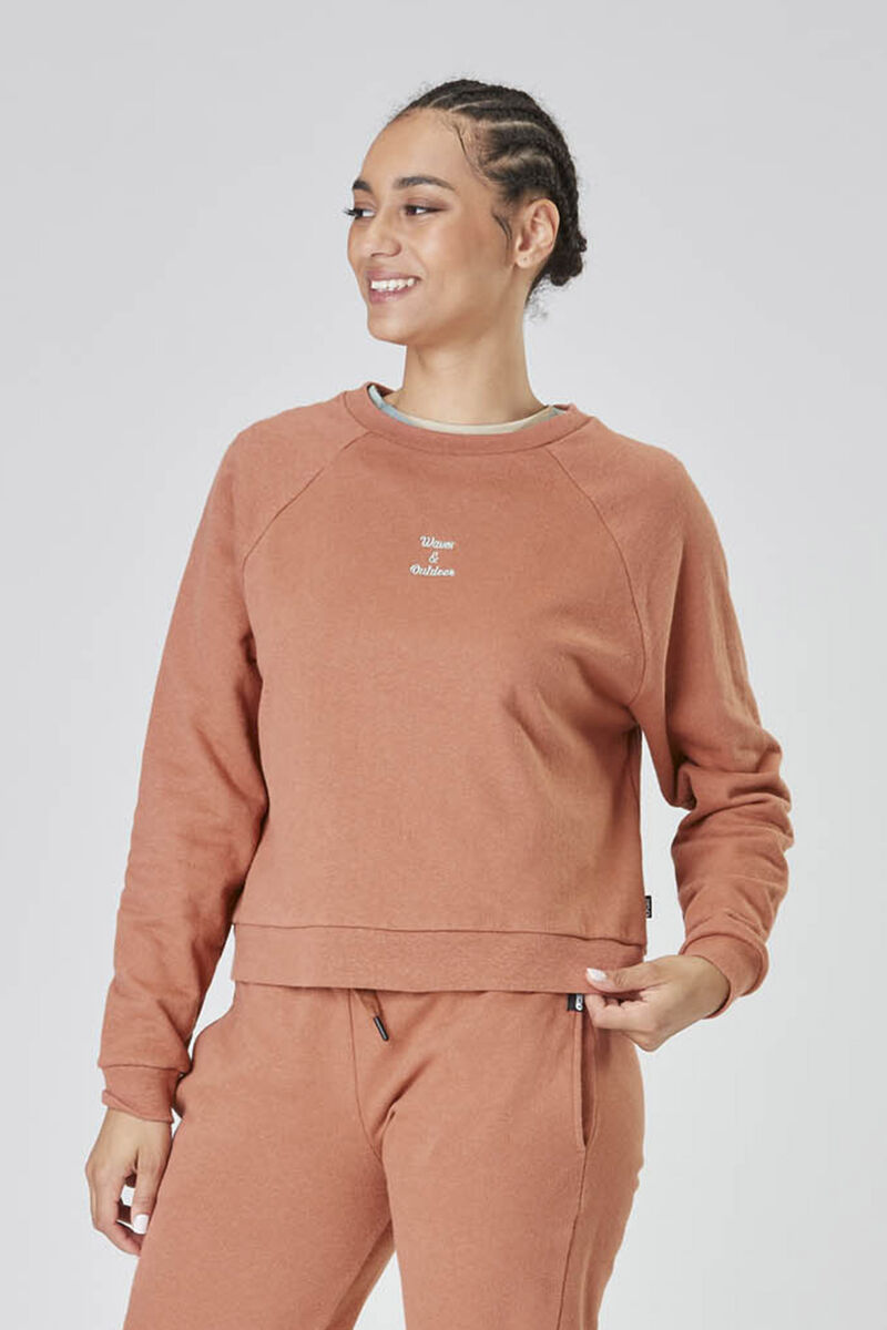 Picture Organic Hampy Crew Women's Sweaters light Pink | FXY-483296