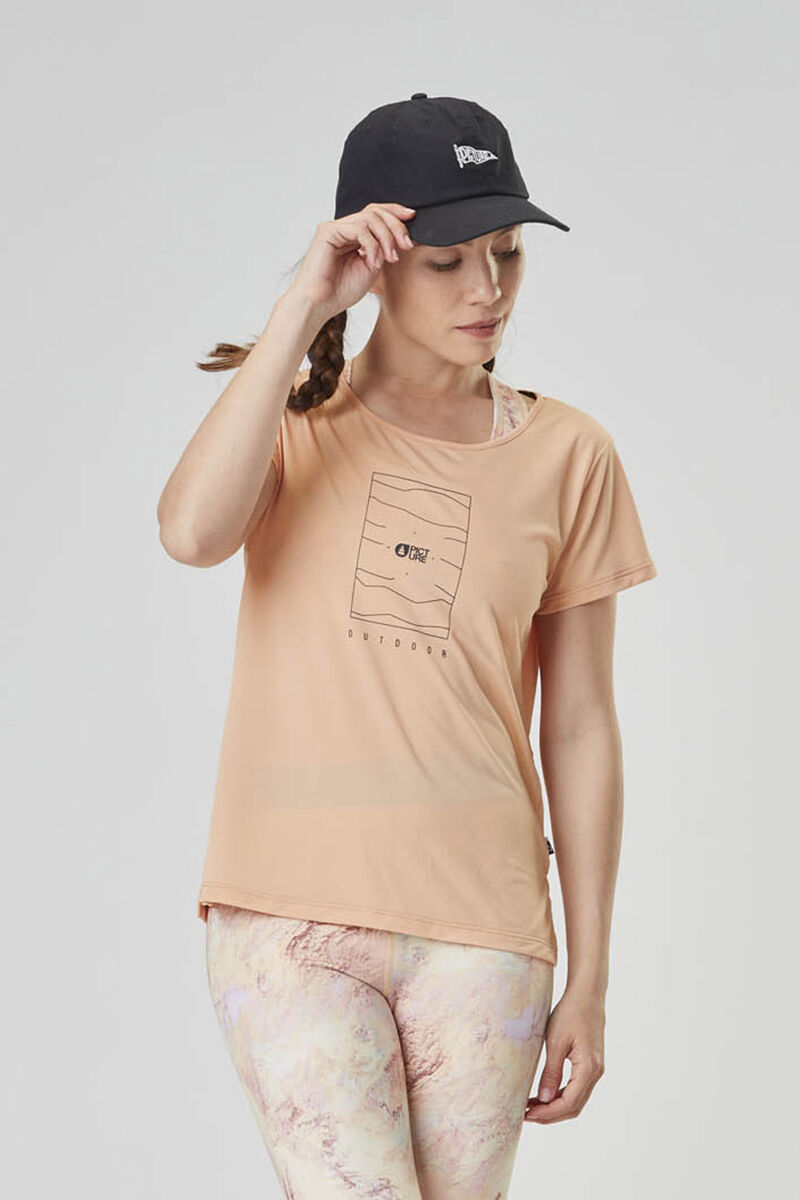 Picture Organic Hila Tech Women's T Shirts Coral | JHB-614293