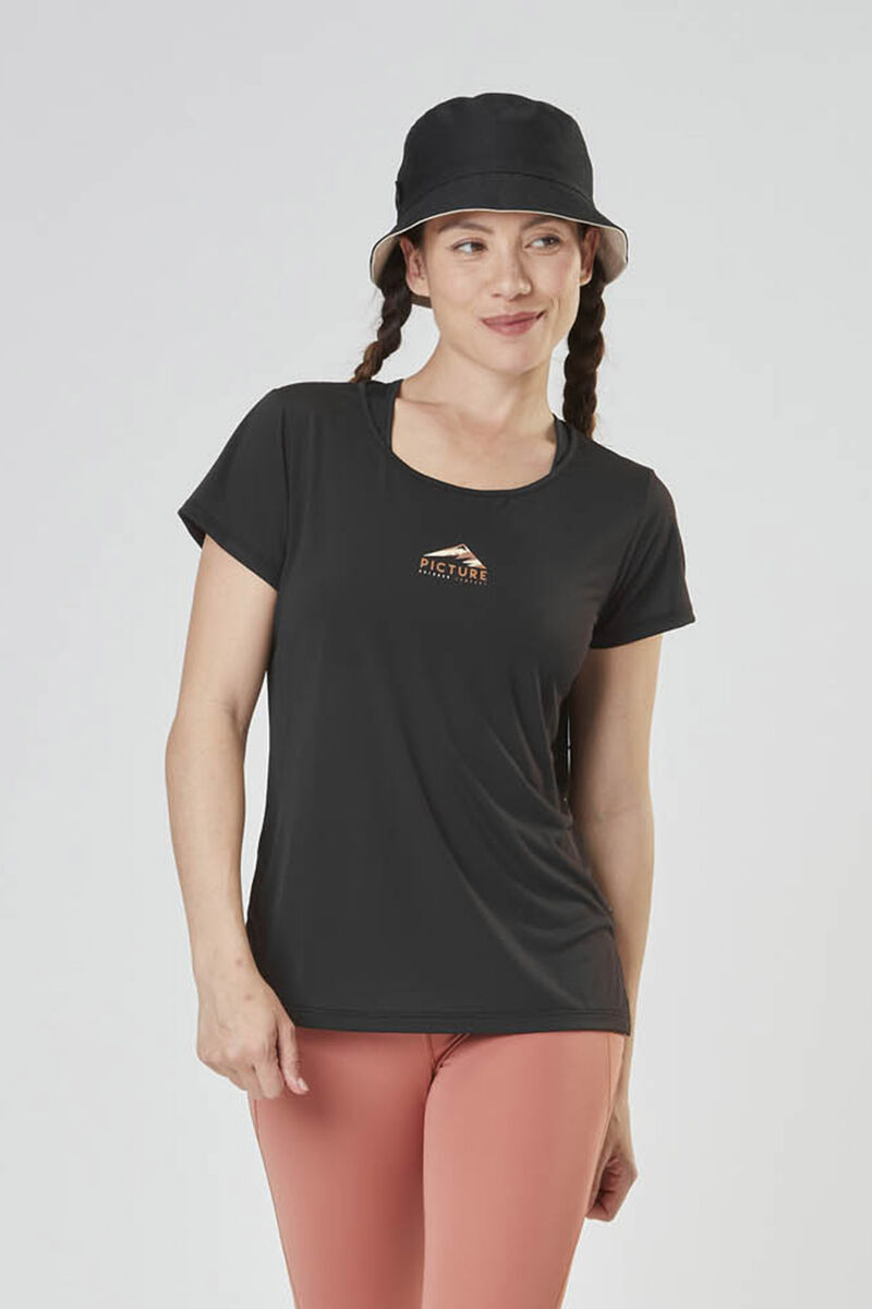 Picture Organic Hila Tech Women's T Shirts Black | PDQ-317046