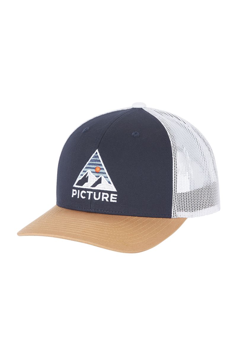 Picture Organic Kuldo Trucker Men's Caps Dark Blue | HED-632581