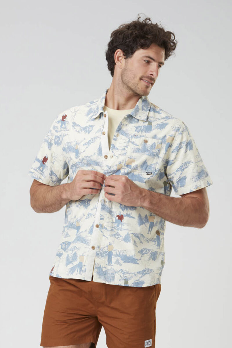 Picture Organic Mataikona Ss Men's Shirts White | IGB-498136