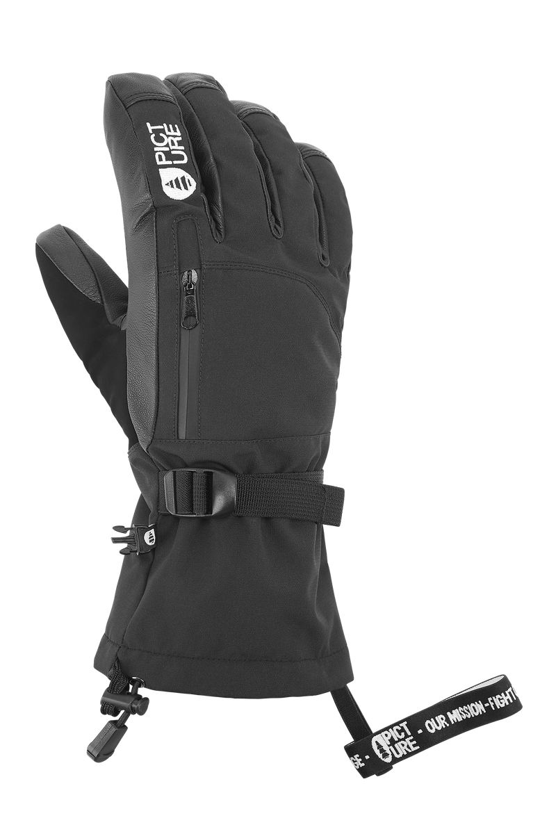 Picture Organic Mctigg 3 In 1 Men's Gloves Black | PXV-748352