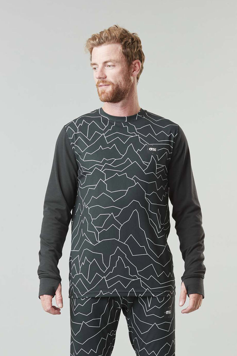 Picture Organic Nangha Men's Base Layers Tops Black | CXW-751924