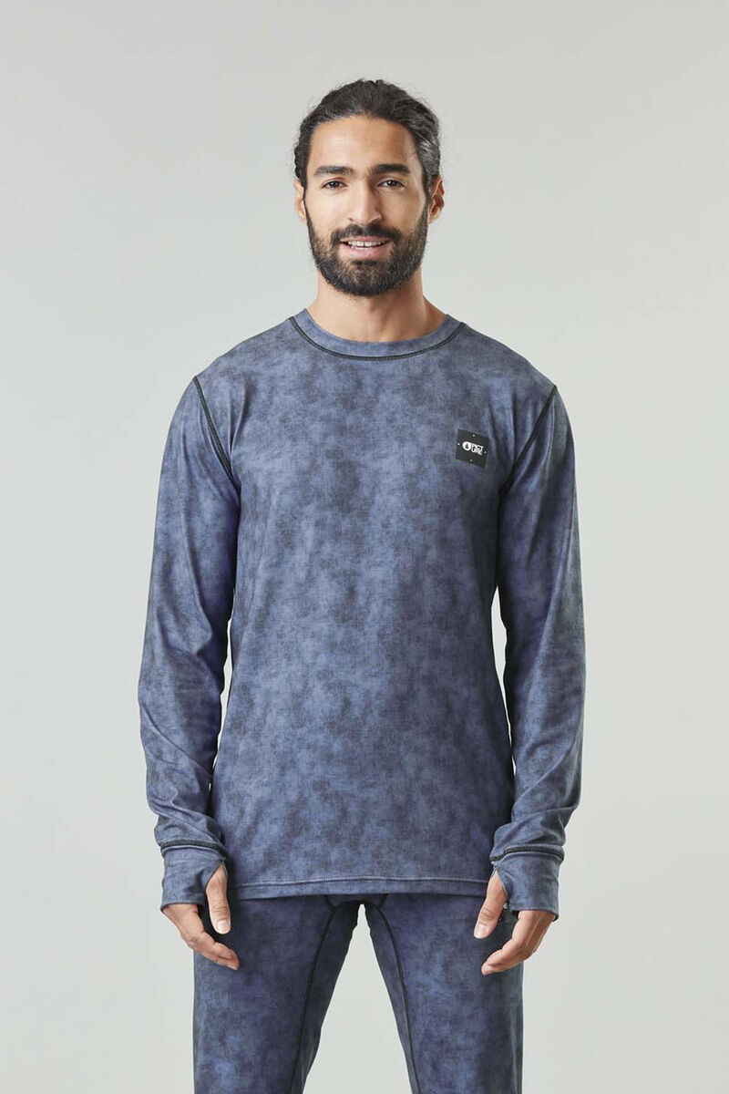 Picture Organic Nangha Men's Base Layers Tops Blue | HEP-715693