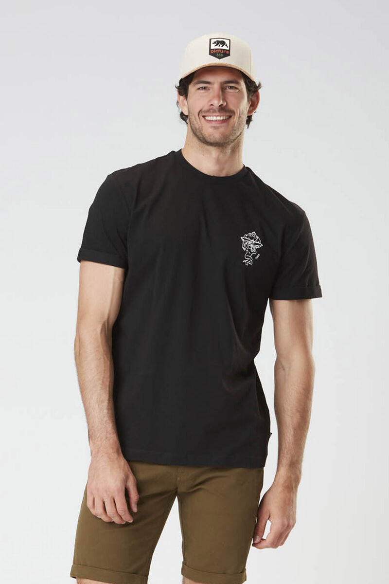 Picture Organic Nanum Men's T Shirts Black | KPE-793284