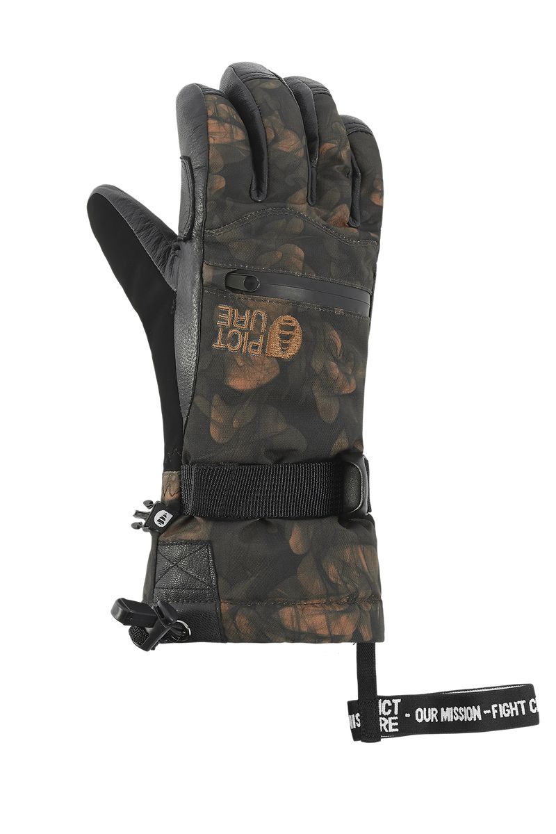 Picture Organic Palmer Men's Gloves Brown | QKD-278650