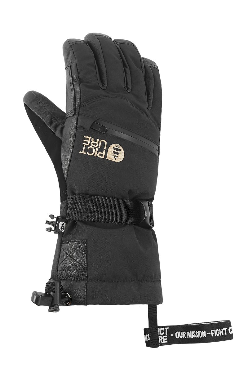 Picture Organic Palmer Women's Gloves Black | DEJ-540672