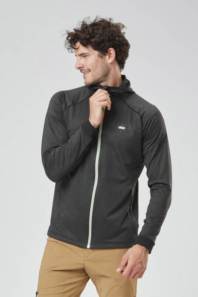 Picture Organic Shari Fz Tech Men's Hoodie Black | GTW-305427