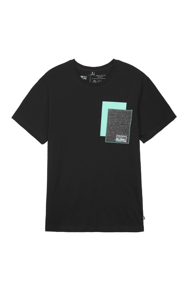 Picture Organic Tawny Men's T Shirts Black | EON-530627