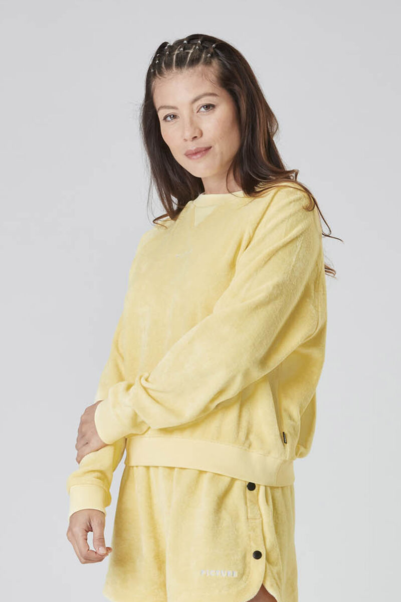 Picture Organic Tiloma Crew Women's Sweaters Yellow | BSJ-680315